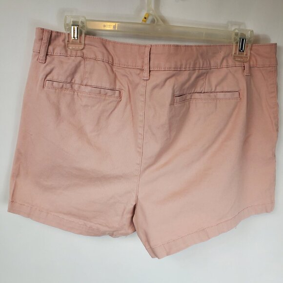 Ana A New Approach Twill Women's Pink Mid Rise 3.5" Inseam Sz 16 Shorts - Picture 8 of 11